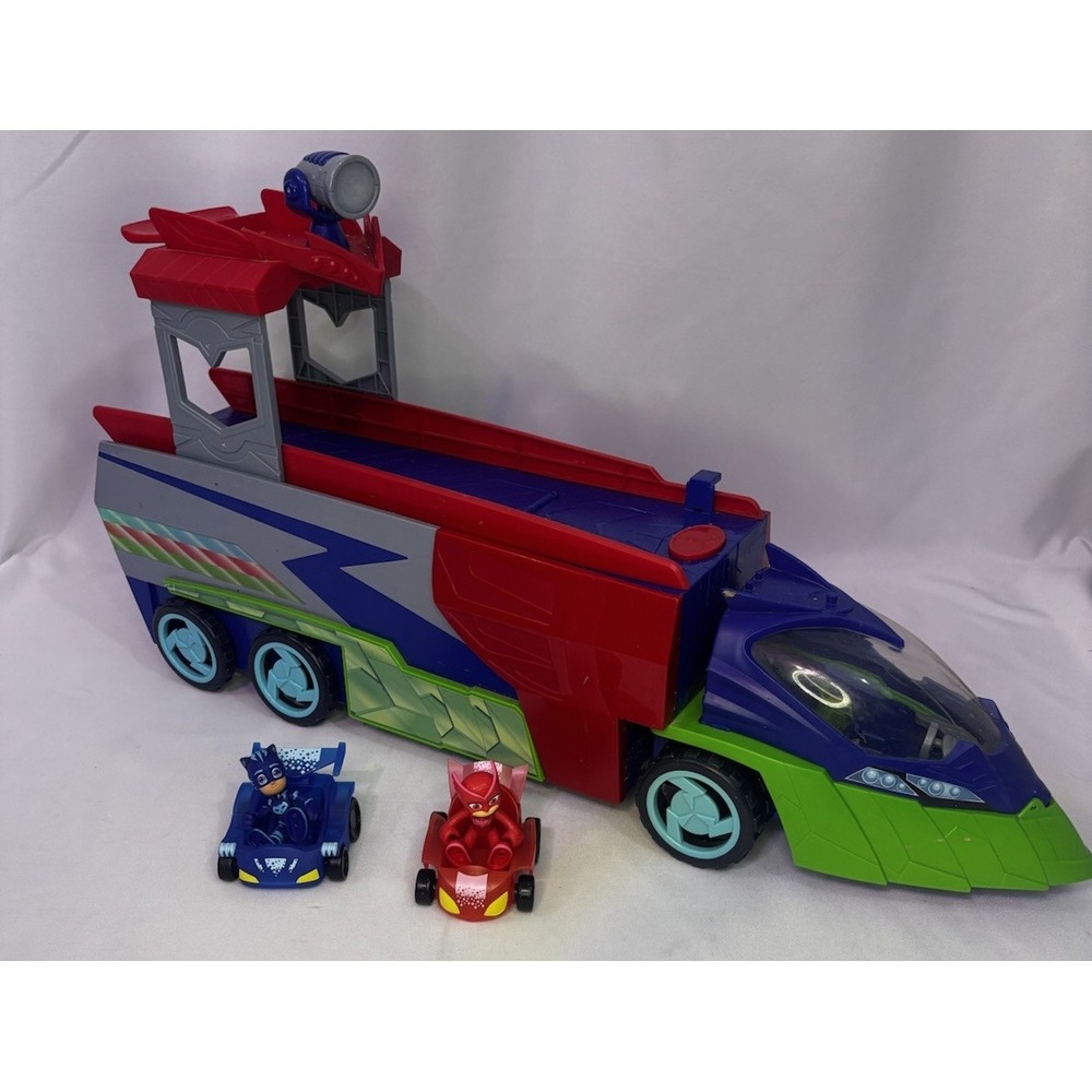 PJ Masks PJ Launching Seeker Preschool Toy Transforming Seeker W/ Catboy Owlette